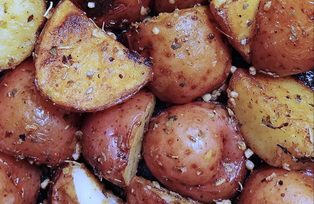 roasted seasoned potatoes