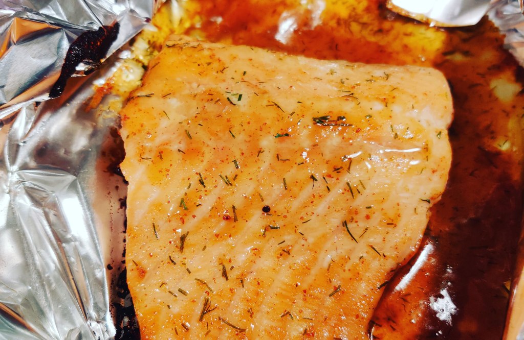 Baked salmon